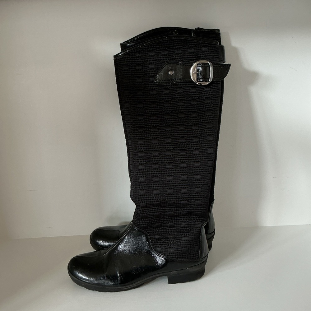 A2 By Aerosoles Riding Boots Women's 8M Black Expandable Calf